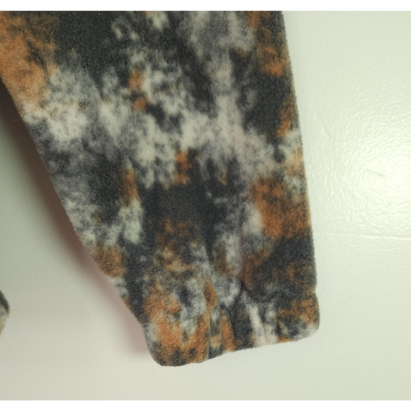 Mens Columbia Steens Mountain Printed Jacket Dark Stone Timberwood Fleece Zip, S - Picture 11 of 16